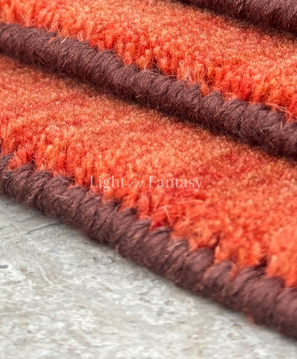 Maroon Binding- Portable Altar Mat (7x7”)