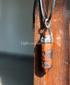 Mahogany Obsidian Capsule Pendant