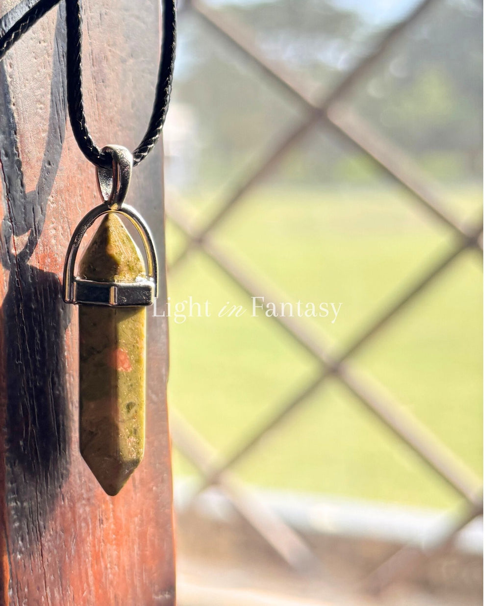 Unakite Capsule Pendant