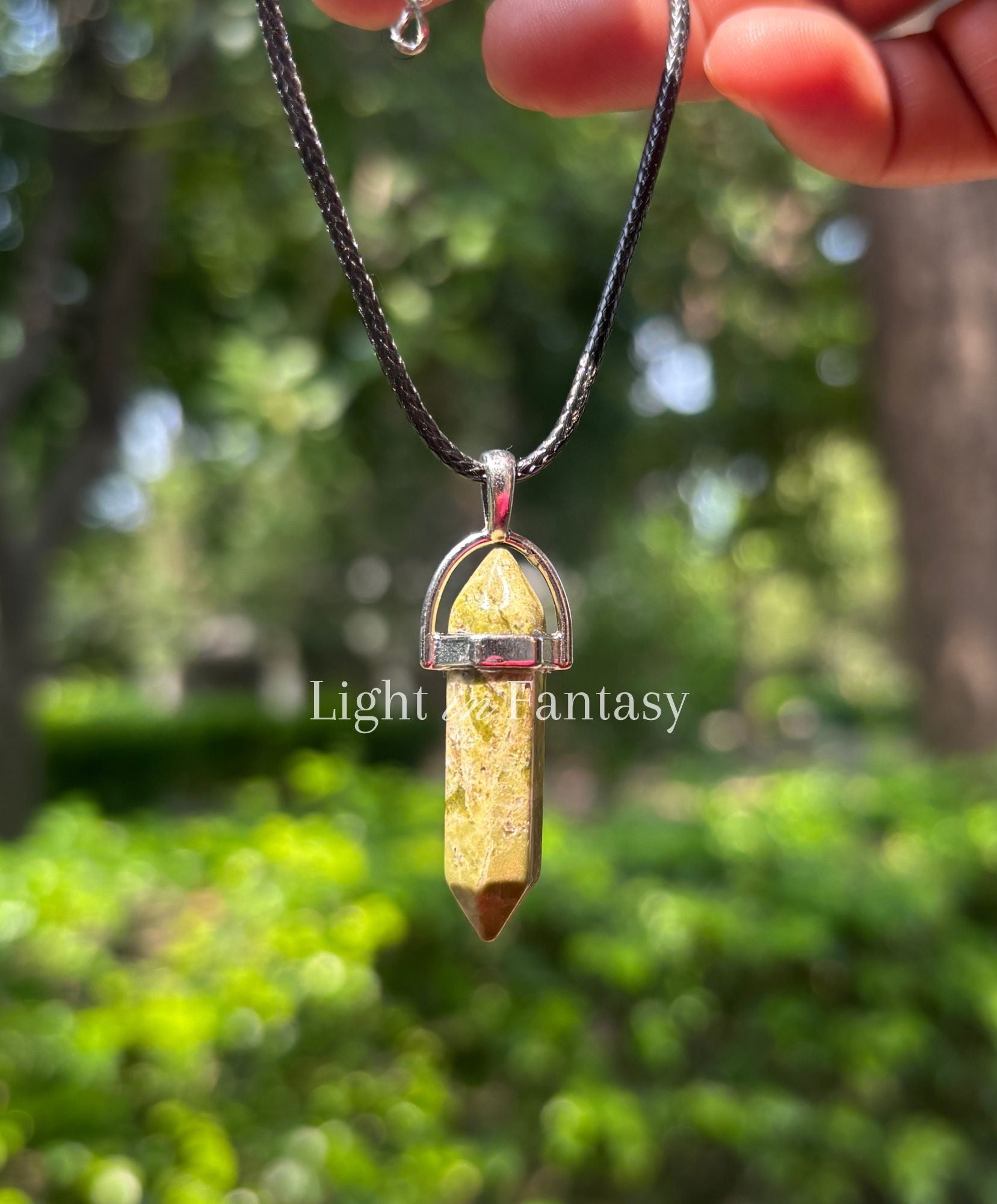 Unakite Capsule Pendant