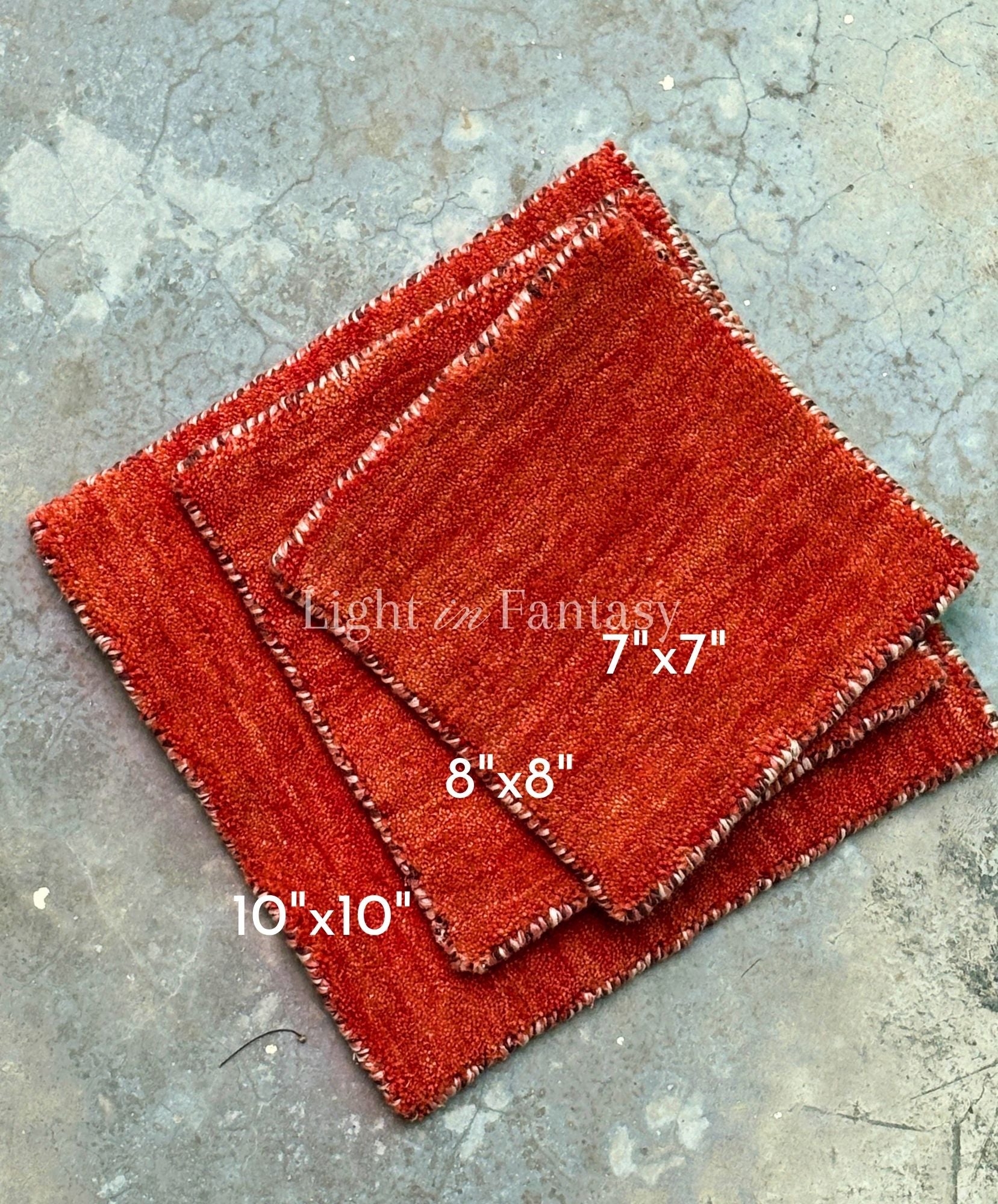 Multicolor Binding- Portable Altar Mat (7x7”)