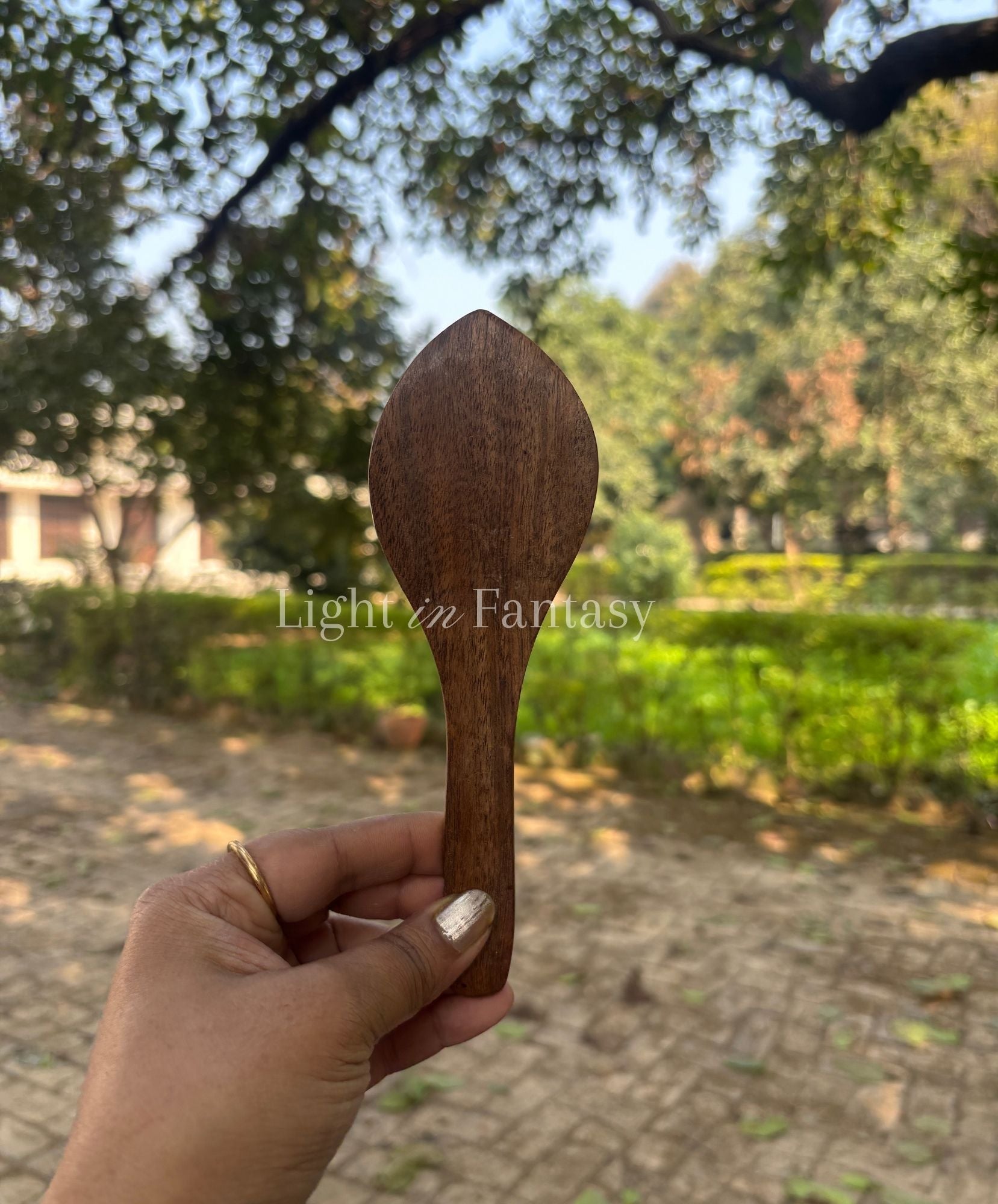 Sacred Wooden Ritual Spatula