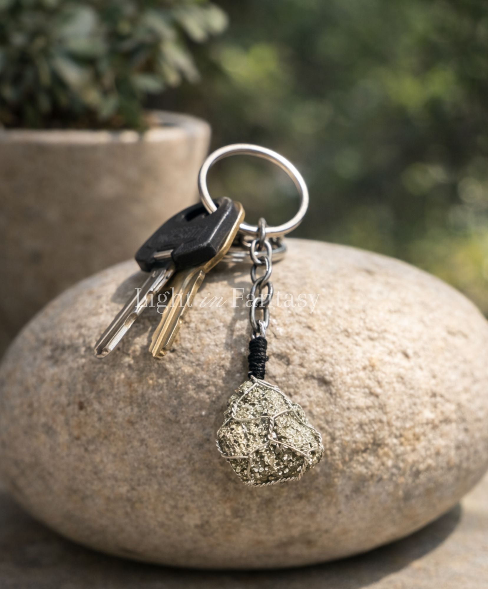 Pyrite Key-Chain I A Talisman of Protection
